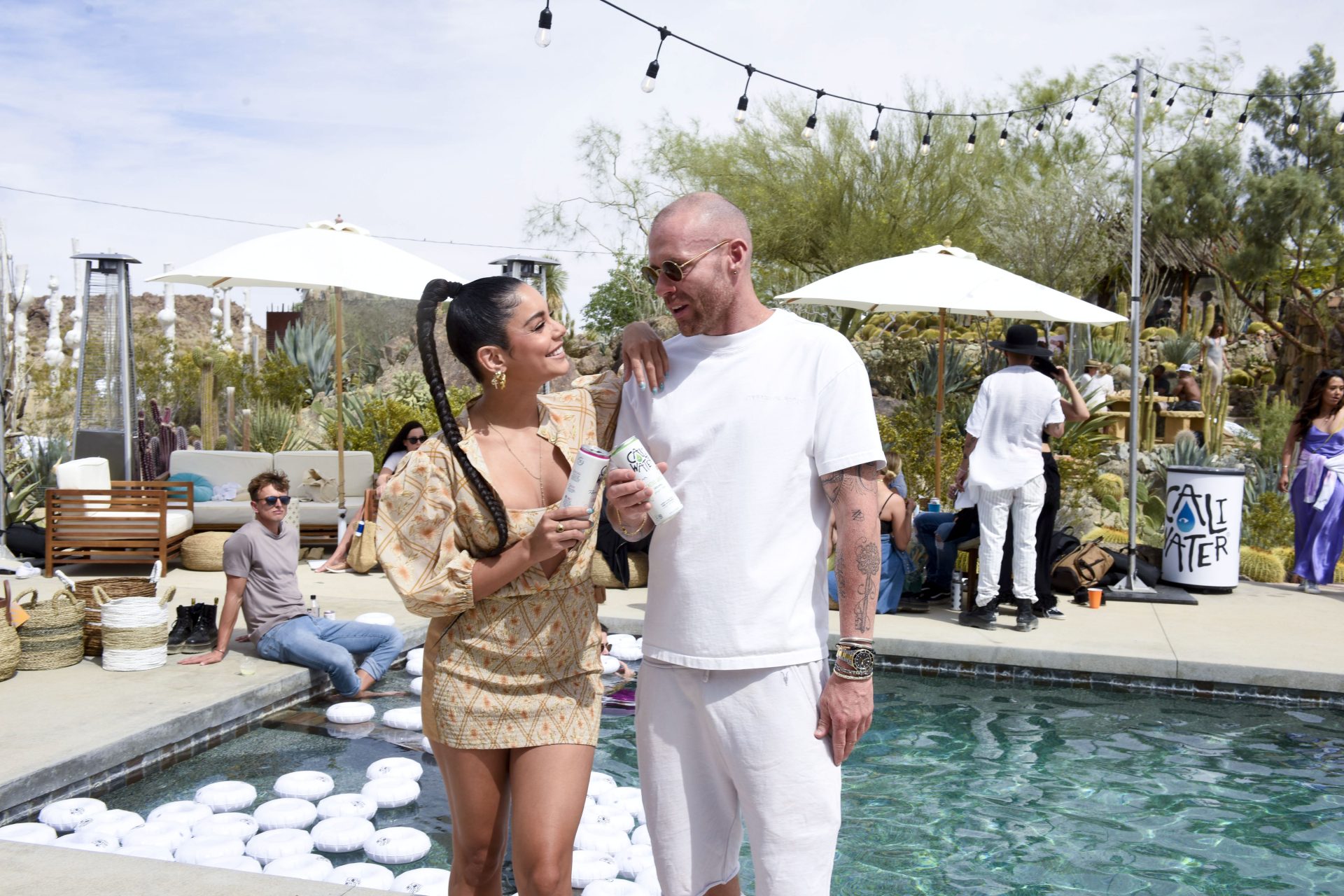 Vanessa Hudgens and Oliver Trevena host a Caliwater Escape (presented