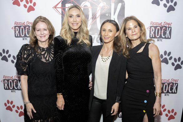 MAY 2: Jackie O’Sullivan, Lara Trump, Georgina Bloomberg and Stacey Silverstein attend Rescue Dogs Rock NYC Cocktails for Canines on May 2, 2023. (Photo by Michael Ostuni/PMC/PMC) *** Local Caption *** Jackie O’Sullivan;Lara Trump;Georgina Bloomberg;Stacey Silverstein