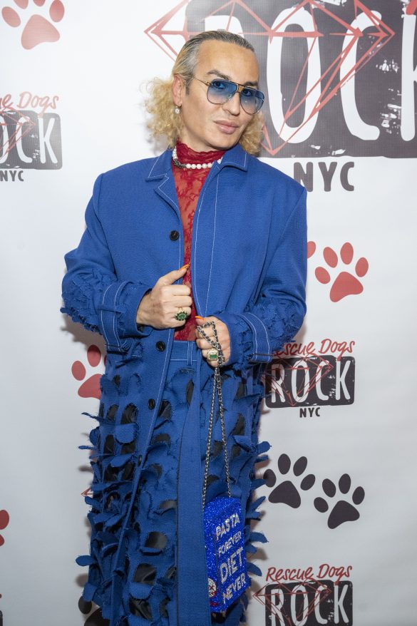 NEW YORK, NY - MAY 2: Elton Ilirjani attends Rescue Dogs Rock NYC Cocktails for Canines at Versa on May 2, 2023 in New York. (Photo by Michael Ostuni/PMC) *** Local Caption *** Elton Ilirjani