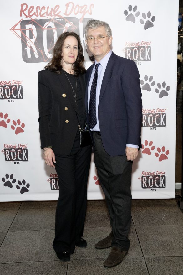NEW YORK, NY - MAY 2: Norah Lawlor and Jeffrey Bradford attend Rescue Dogs Rock NYC Cocktails for Canines at Versa on May 2, 2023 in New York. (Photo by Michael Ostuni/PMC) *** Local Caption *** Norah Lawlor;Jeffrey Bradford