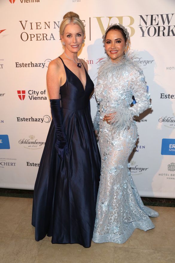 NEW YORK, NY - MAY 12: Noreen Donovan and Louise Diaz attend 67th Viennese Opera Ball Benefiting Gabrielle's Angel Foundation at The Plaza on May 12, 2023 in New York. (Photo by Sylvain Gaboury/PMC) *** Local Caption *** Noreen Donovan;Louise Diaz