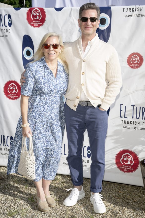 EAST HAMPTON, NY - MAY 28: Maria White and Soren White attend Southampton Animal Shelter Kick-off Party Hosted by Jean Shafiroff at El Turco on May 28, 2023 in East Hampton, NY. (Photo by Michael Ostuni/PMC/PMC) *** Local Caption *** Maria White;Soren White