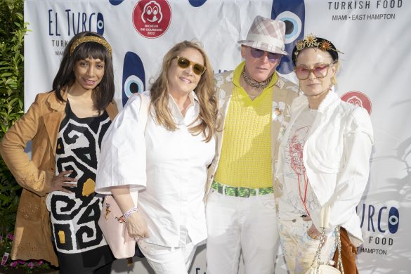 EAST HAMPTON, NY - MAY 28: Dawne Marie Grannum, Lynette Dallas, Montgomery Frazier and Robin Cofer attend Southampton Animal Shelter Kick-off Party Hosted by Jean Shafiroff at El Turco on May 28, 2023 in East Hampton, NY. (Photo by Michael Ostuni/PMC) *** Local Caption *** Dawne Marie Grannum;Lynette Dallas;Montgomery Frazier;Robin Cofer