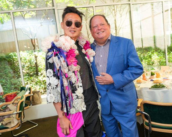 NEW YORK, NY - JULY 12: Andy Yu and David Hochberg attend Jean Shafiroff Hosts Luncheon In Honor Of Bastille Day at Michael's on July 12, 2023 in New York. (Photo by Sean Zanni/PMC/PMC) *** Local Caption *** Andy Yu;David Hochberg