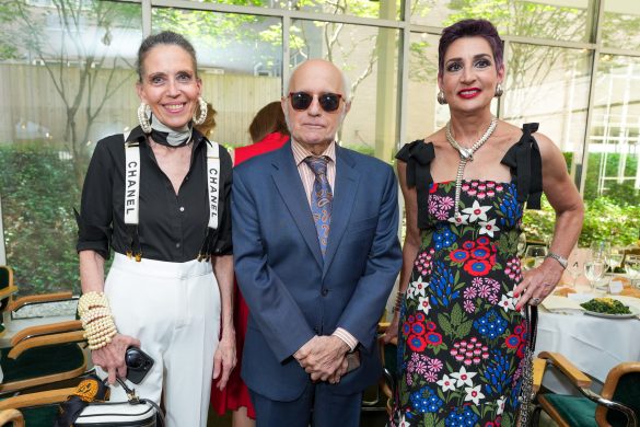 NEW YORK, NY - JULY 12: Marilyn Kirschner, Ernest Schmatolla and Laurel Marcus attend Jean Shafiroff Hosts Luncheon In Honor Of Bastille Day at Michael's on July 12, 2023 in New York. (Photo by Sean Zanni/PMC/PMC) *** Local Caption *** Marilyn Kirschner;Ernest Schmatolla;Laurel Marcus