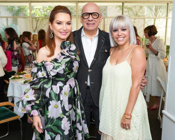 NEW YORK, NY - JULY 12: Jean Shafiroff, ? and Fernanda Garcia attend Jean Shafiroff Hosts Luncheon In Honor Of Bastille Day at Michael's on July 12, 2023 in New York. (Photo by Sean Zanni/PMC) *** Local Caption *** Jean Shafiroff;?;Fernanda Garcia