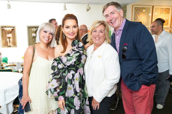 NEW YORK, NY - JULY 12: Fernanda Garcia, Jean Shafiroff, Rebecca Seawright and Bill McCuddy attend Jean Shafiroff Hosts Luncheon In Honor Of Bastille Day at Michael's on July 12, 2023 in New York. (Photo by Sean Zanni/PMC) *** Local Caption *** Fernanda Garcia;Jean Shafiroff;Rebecca Seawright;Bill McCuddy