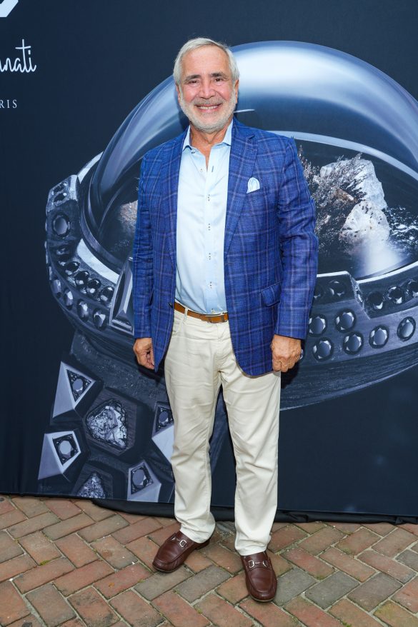 SOUTHAMPTON, NY - AUGUST 4: Thierry Chaunu attends Joan Jedell’s Hampton Sheet VIP Preview Party for Qannati Objets d’Art at Blu Mar in Southampton NY at Blu Mar on August 4, 2023 in Southampton, NY. (Photo by Sean Zanni/PMC/PMC) *** Local Caption *** Thierry Chaunu