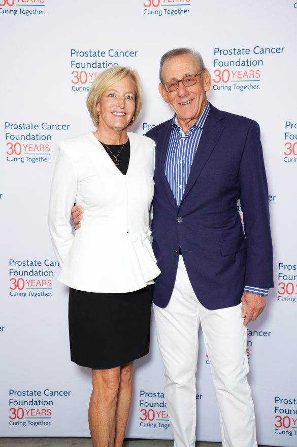WATER MILL, NY - AUGUST 26: Lin Connelly and Steven Ross attend The Prostate Cancer Foundation's 2023 Annual Hamptons Gala at Parrish Art Museum on August 26, 2023 in Water Mill, NY. (Photo by Jared Siskin/PMC) *** Local Caption *** Lin Connelly;Steven Ross