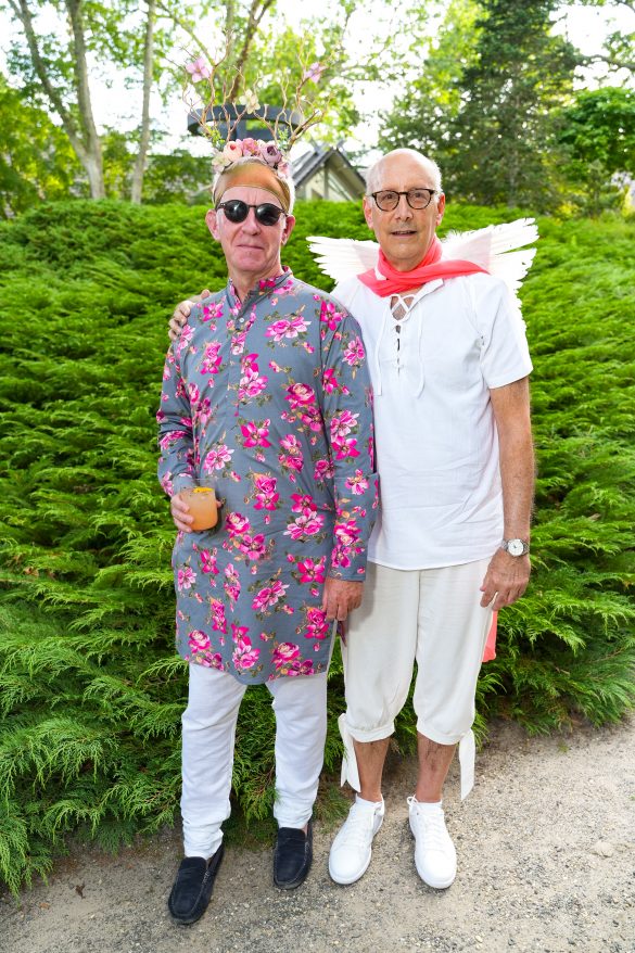 EAST HAMPTON, NY - JULY 22: Anthony Dawson and John Wilson attend LongHouse Reserve MIDSUMMER DREAM 2023 Benefit at LongHouse Reserve on July 22, 2023 in East Hampton, NY. (Photo by Sean Zanni/PMC) *** Local Caption *** Anthony Dawson;John Wilson