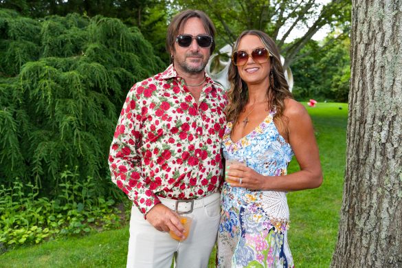 EAST HAMPTON, NY - JULY 22: Jeff Muhs and Beth McNeill attend LongHouse Reserve MIDSUMMER DREAM 2023 Benefit at LongHouse Reserve on July 22, 2023 in East Hampton, NY. (Photo by Sean Zanni/PMC/PMC) *** Local Caption *** Jeff Muhs;Beth McNeill