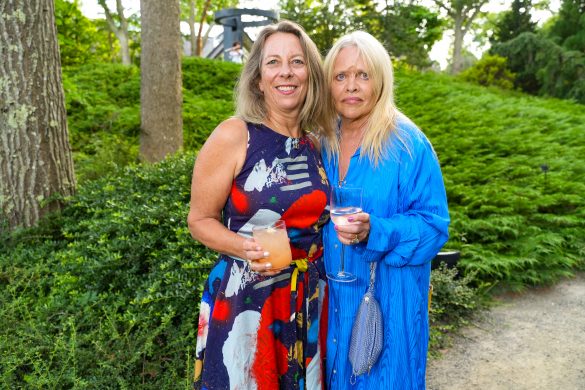 EAST HAMPTON, NY - JULY 22: Marie Wilkinson and Pamela Willoughby attend LongHouse Reserve MIDSUMMER DREAM 2023 Benefit at LongHouse Reserve on July 22, 2023 in East Hampton, NY. (Photo by Sean Zanni/PMC/PMC) *** Local Caption *** Marie Wilkinson;Pamela Willoughby