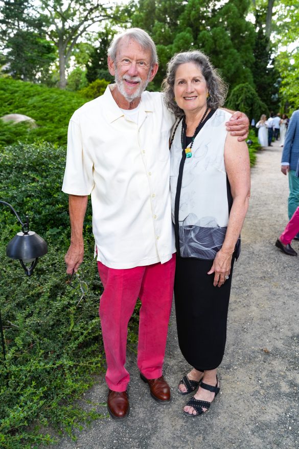 EAST HAMPTON, NY - JULY 22: Mark Levine and Elizabeth Levine attend LongHouse Reserve MIDSUMMER DREAM 2023 Benefit at LongHouse Reserve on July 22, 2023 in East Hampton, NY. (Photo by Sean Zanni/PMC) *** Local Caption *** Mark Levine;Elizabeth Levine