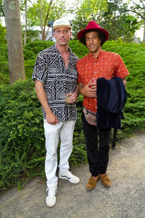 EAST HAMPTON, NY - JULY 22: Spencer Koral and Tripoli Patterson attend LongHouse Reserve MIDSUMMER DREAM 2023 Benefit at LongHouse Reserve on July 22, 2023 in East Hampton, NY. (Photo by Sean Zanni/PMC) *** Local Caption *** Spencer Koral;Tripoli Patterson