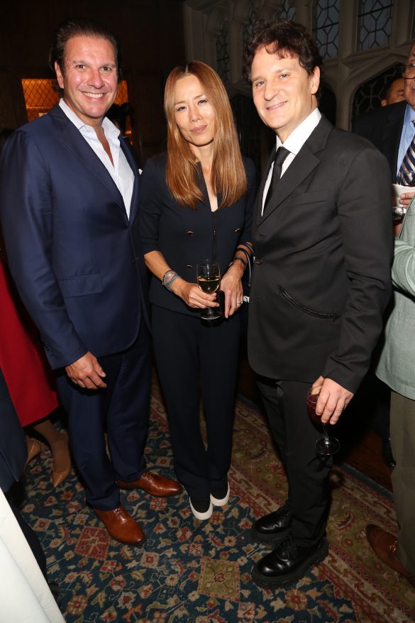 NEW YORK, NY - OCTOBER 4: Kyle Wool, Soo Wool and David Hryck attend Lifeline New York For A Benefit Dinner At Explorers Club at Explorers Club on October 4, 2023 in New York. (Photo by Sylvain Gaboury/PMC/PMC) *** Local Caption *** Kyle Wool;Soo Wool;David Hryck