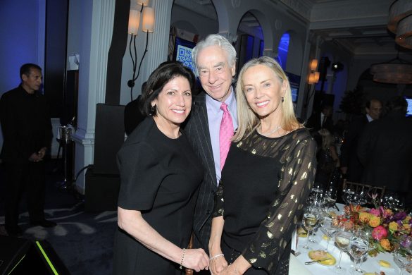 NOVEMBER 10: Gina Carithers, Dan Shedrick and Bonnie Pfeifer Evans attend The Prostate Cancer Foundation Invites You to Dinner At Daniel on November 10, 2023. (Photo by Paul Bruinooge/PMC/PMC) *** Local Caption *** Gina Carithers;Dan Shedrick;Bonnie Pfeifer Evans